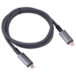 كابل فيديو USB-C/Type-C إلى USB-C/Type-C بسرعة 40Gbps 8K متوافق مع USB 4، الطول: 1م، 40Gbps Type-C إلى Type-C