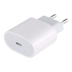 محول طاقة شحن سريع PD بقوة 20 واط تايب-سي / USB-C، قابس أمريكي، قابس أمريكي 20 واط 0.5 أمبير، قابس أوروبي 20 واط