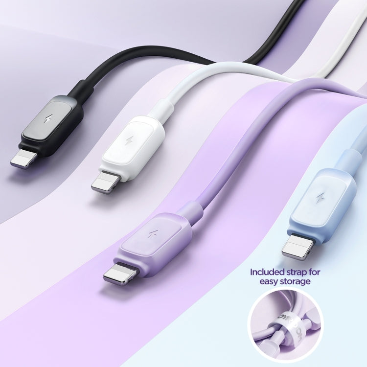 JOYROOM S-AL012A14 سلسلة متعددة الألوان، كابل شحن سريع وبيانات USB بقوة 2.4A من USB إلى 8 دبابيس، الطول: 1.2م، USB إلى 8 دبابيس