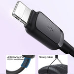 JOYROOM S-AL012A14 سلسلة متعددة الألوان، كابل شحن سريع وبيانات USB بقوة 2.4A من USB إلى 8 دبابيس، الطول: 1.2م، USB إلى 8 دبابيس