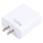 شاحن متعدد المنافذ 120 واط مزدوج PD Type-C + 3 منافذ USB، قابس الولايات المتحدة، قابس الولايات المتحدة