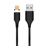 M11 كابل بيانات مغناطيسي مضفر من النايلون USB إلى Micro USB بقوة 5A، طول الكابل: 2م، Micro USB
