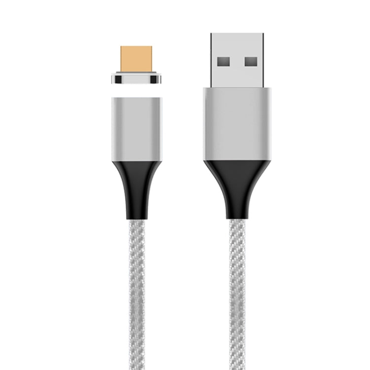 M11 كابل بيانات مغناطيسي مضفر من النايلون USB إلى Micro USB بقوة 5A، طول الكابل: 2م، Micro USB