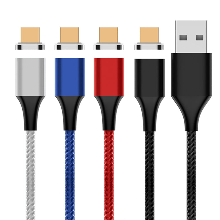 M11 كابل بيانات مغناطيسي مضفر من النايلون USB إلى Micro USB بقوة 5A، طول الكابل: 2م، Micro USB
