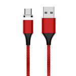 كابل بيانات مغناطيسي مضفر من النايلون M11 3 أمبير USB إلى USB-C / Type-C، طول الكابل: 2 متر، USB-C / Type-C
