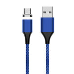 M11 كابل بيانات مغناطيسي مضفر من النايلون USB إلى USB-C / Type-C بقوة 5A، طول الكابل: 2م، USB-C / Type-C