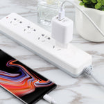 شاحن سفر سريع LZ-215A+C بقوة 20 واط QC 3.0 USB + PD 3.0 USB-C / تايب-سي، قابس أوروبي، قابس أوروبي