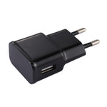 شاحن USB ذكي بتيار 5 فولت 2.1 أمبير مع كابل شحن USB إلى USB-C / تايب-سي بطول 1 متر، قابس أوروبي