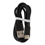 شاحن USB ذكي بتيار 5 فولت 2.1 أمبير مع كابل شحن USB إلى USB-C / تايب-سي بطول 1 متر، قابس أوروبي