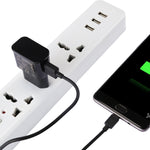 شاحن USB ذكي بتيار 5 فولت 2.1 أمبير مع كابل شحن USB إلى USB-C / تايب-سي بطول 1 متر، قابس أوروبي