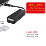 محول 3 في 1 MagSafe 1 / 2 + منفذ PD + USB إلى USB-C / Type-C