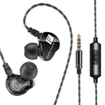 سماعات موسيقى رياضية داخل الأذن QKZ CK9 HiFi بأربع وحدات