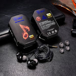 سماعات موسيقى رياضية داخل الأذن QKZ CK9 HiFi بأربع وحدات