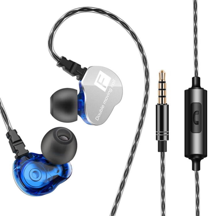 سماعات موسيقى رياضية داخل الأذن QKZ CK9 HiFi بأربع وحدات