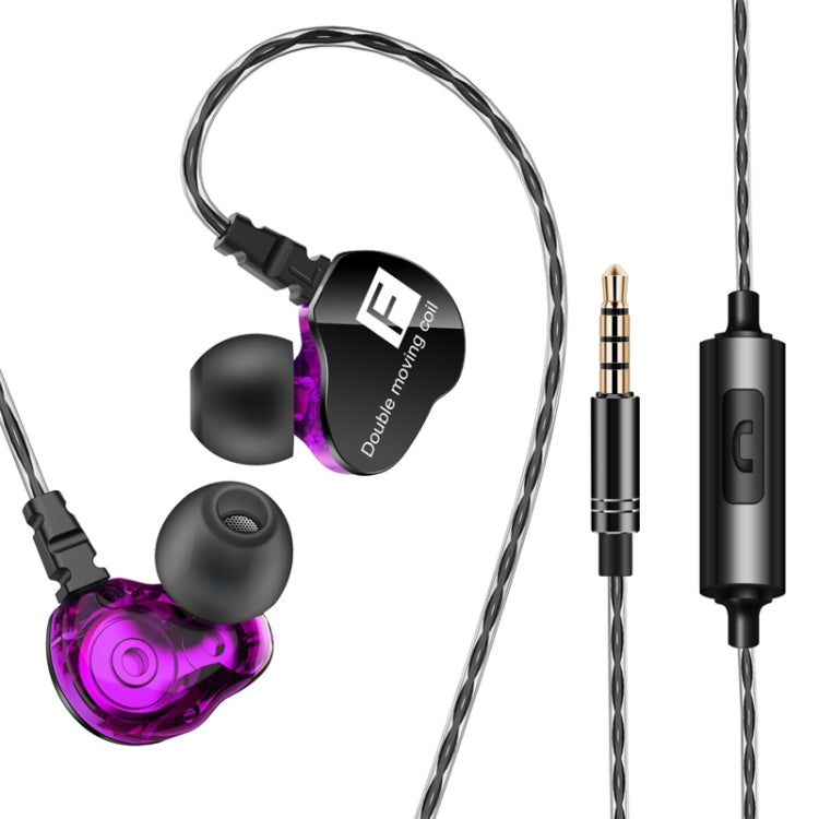 سماعات موسيقى رياضية داخل الأذن QKZ CK9 HiFi بأربع وحدات