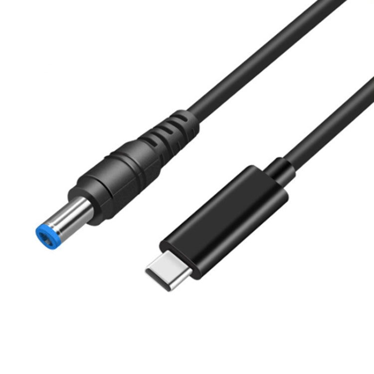 كابل شحن طاقة لابتوب HP USB-C / Type-C إلى 4.5 × 3.0 مم، طول الكابل: حوالي 1.5 متر، Type-C إلى 4.5 × 3.0 مم