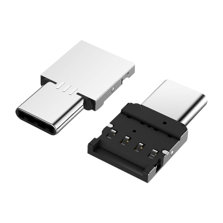 محول موصل OTG صغير من سبائك الألمنيوم USB-C / تايب-سي ذكر إلى USB أنثى