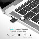 محول موصل OTG صغير من سبائك الألمنيوم USB-C / تايب-سي ذكر إلى USB أنثى