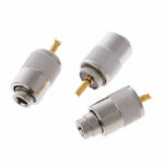 10 قطع قابس موصل UHF PL-259 ذكر للحام لكابل محوري RG8X