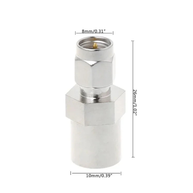 Both Male FME SMA Plug RF Connector Coaxial Cable Adapter