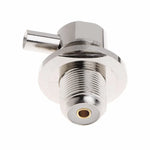 موصل RF زاوية قائمة أنثى UHF SO239 لكابل محوري RG58 / RG142 LMR195