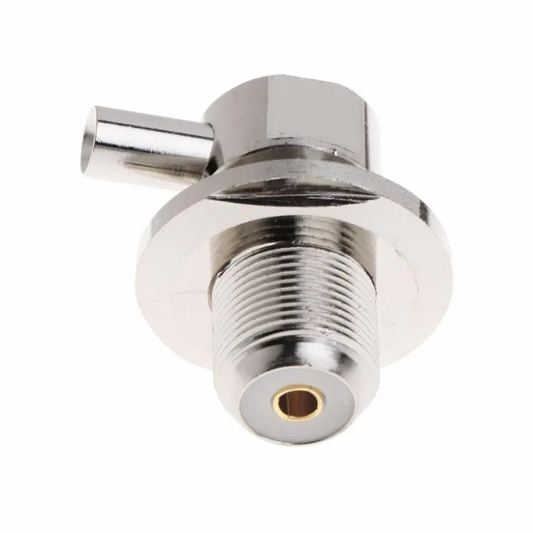 موصل RF زاوية قائمة أنثى UHF SO239 لكابل محوري RG58 / RG142 LMR195