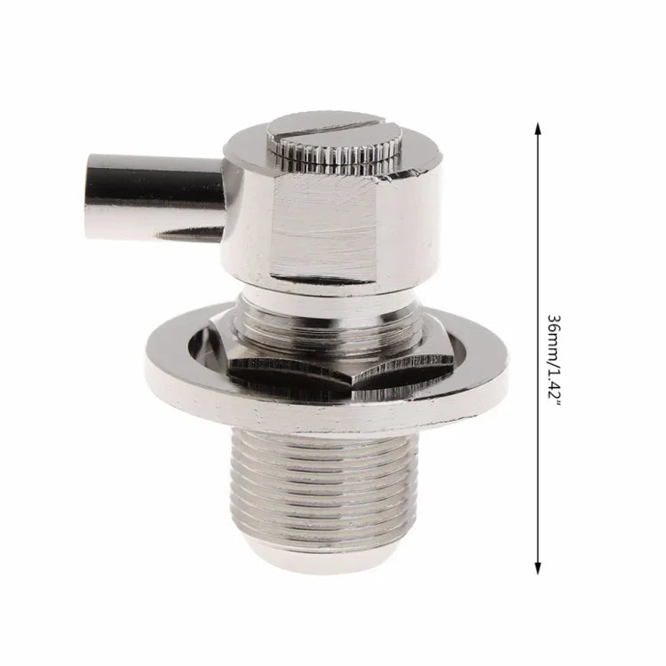موصل RF زاوية قائمة أنثى UHF SO239 لكابل محوري RG58 / RG142 LMR195