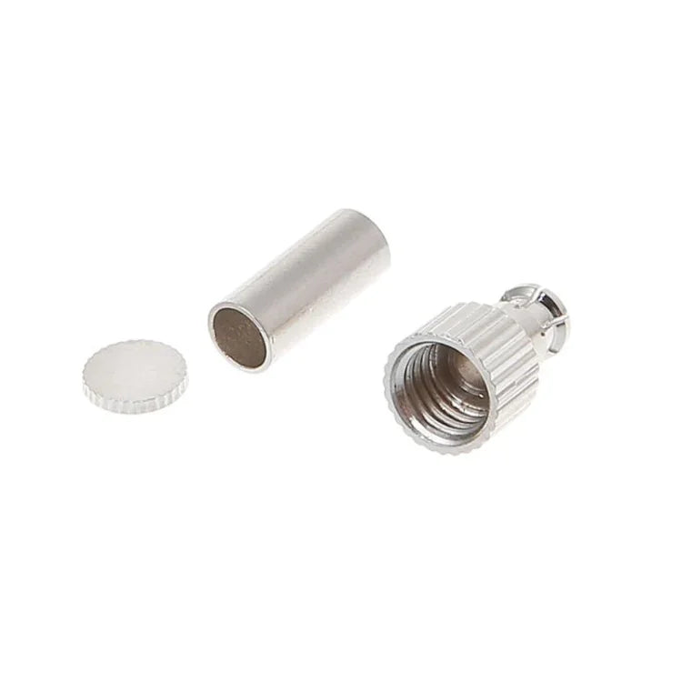 موصل بطاقة كابل RF محوري بزاوية قائمة ذكر TS9 / CRC9 2 في 1 لـ RG174 / 178 / 316 LMR100