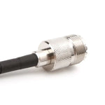 كابل ذيل خنزير RG58 مع موصل أنثى SMA إلى أنثى UHF SO239 PL259، الطول: 50 سم