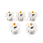 5 قطع محول تركيب غطاء لوحة هيكل بفلانجة أنثى UHF SO239