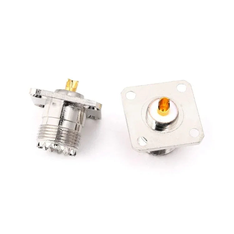 5 قطع محول تركيب غطاء لوحة هيكل بفلانجة أنثى UHF SO239
