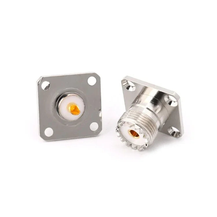 5 قطع محول تركيب غطاء لوحة هيكل بفلانجة أنثى UHF SO239