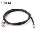 كابل توصيل أنثى UHF إلى ذكر SMA RG58، الطول: 100 سم، الطول: 100 سم