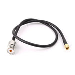 كابل توصيل RG58 UHF أنثى إلى SMA ذكر، الطول: 50سم، الطول: 50سم