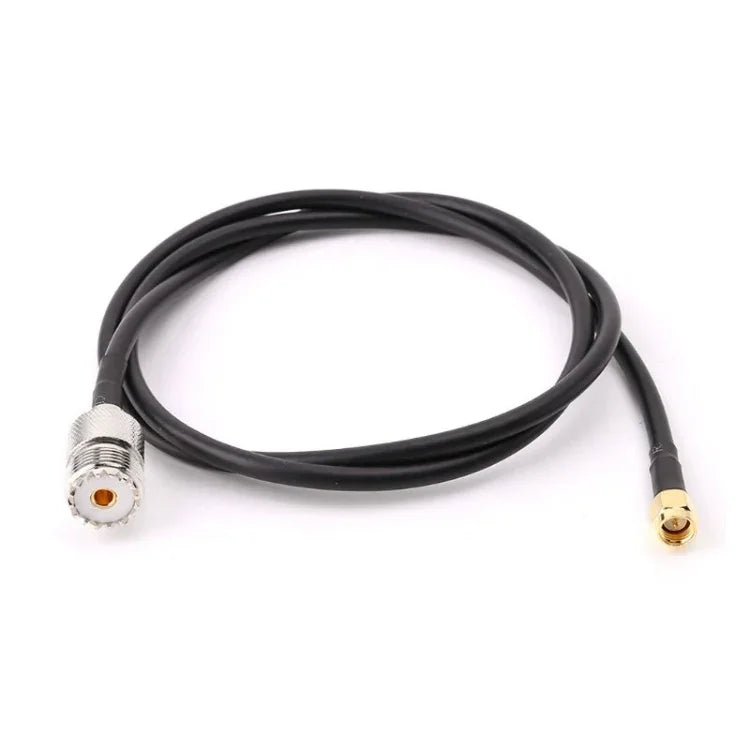 كابل توصيل أنثى UHF إلى ذكر SMA RG58، الطول: 100 سم، الطول: 100 سم