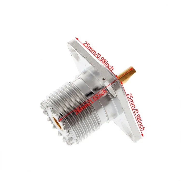 محول غطاء بفلانجة تثبيت لوحة هيكل أنثى UHF SO239