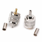 10 قطع موصل مقرمش ذكر UHF PL259 لموصل RG58 RG142 / 3D-FB