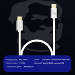 كابل بيانات USB Lightning عالي السرعة من MECHANIC لنقل البيانات من Type-C إلى Type-C