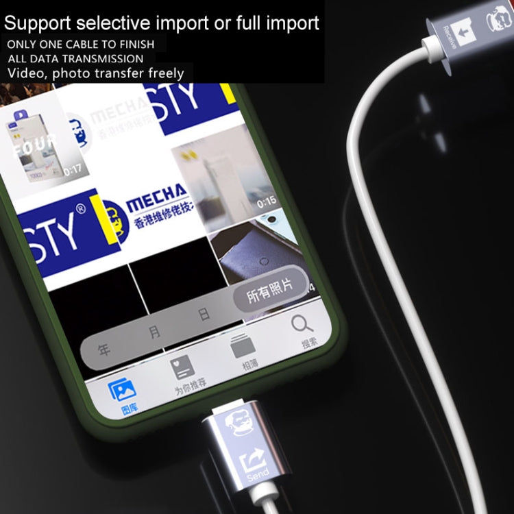كابل بيانات USB Lightning عالي السرعة من MECHANIC لنقل البيانات من Type-C إلى Type-C