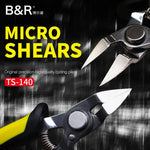 مقصات قطع أسلاك عالية الدقة B&R TS-140 130 مم 5 بوصة، B&R TS-140