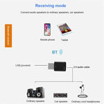 مستقبل صوتي بلوتوث 5.0 محول USB بلوتوث ومرسل بلوتوث يدعم Win8/10، ZF169