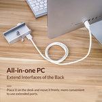 موزع USB3.0 من نوع مشبك ORICO MH2AC-U3 بمنفذين مع قارئ بطاقات SD