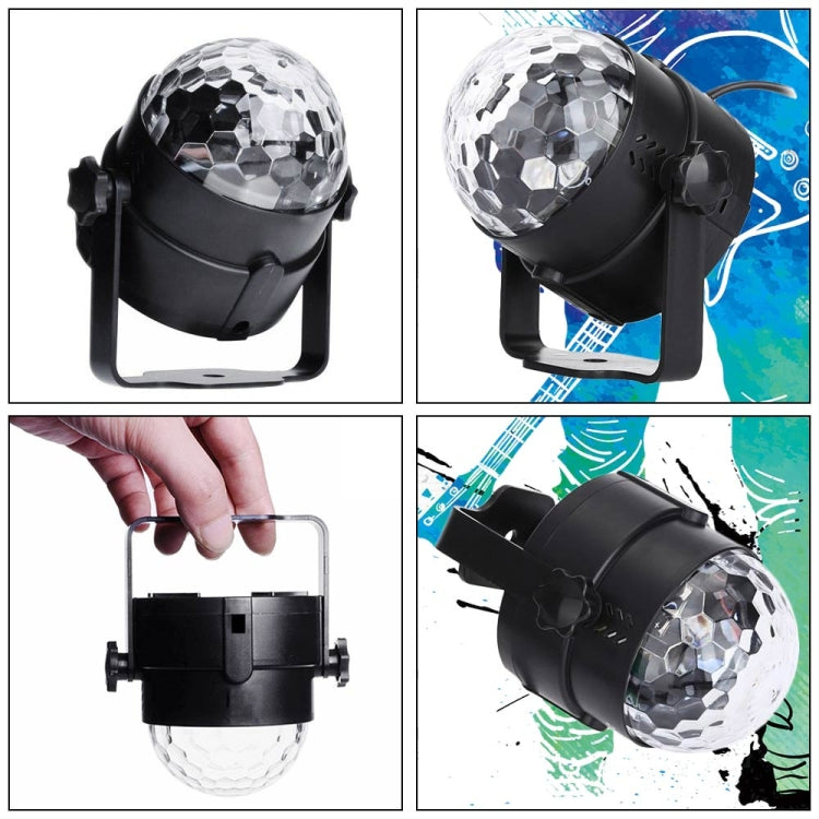 YouOKLight YK2278 إضاءة حفلات دي جي مفعلة بالصوت بقوة 3 واط، كرة ديسكو RBG، مصباح ستروب، إضاءة مسرحية مع 7 أوضاع، بدون جهاز تحكم عن بعد