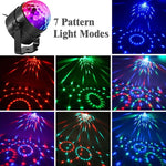 YouOKLight YK2278 إضاءة حفلات دي جي مفعلة بالصوت بقوة 3 واط، كرة ديسكو RBG، مصباح ستروب، إضاءة مسرحية مع 7 أوضاع، بدون جهاز تحكم عن بعد