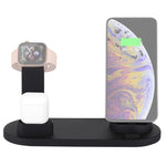 HQ-UD15 قاعدة شحن لاسلكي دوارة مع حامل للهواتف / ساعات iWatch / AirPods (فضي)، فضي (مع شحن لاسلكي)، بدون شحن لاسلكي أبيض، بدون شحن لاسلكي أسود، أبيض (مع شحن لاسلكي)