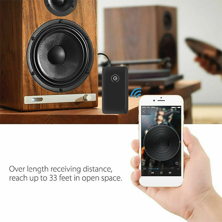 محول بلوتوث B10S 5.0 مرسل ومستقبل 2 في 1، أسود