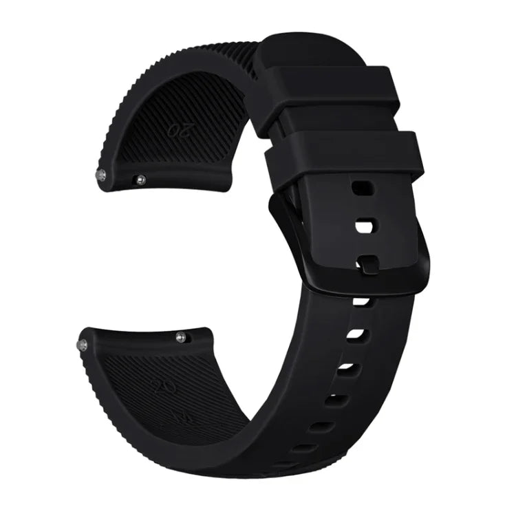 حزام سيليكون مقاس 20mm لهوامي أمازفيت GTS / سامسونج جالاكسي واتش أكتيف 2 / جير سبورت