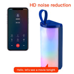 مكبر صوت بلوتوث محمول مع إضاءة LED T&G TG169 مقاوم للماء خارجي بصب ووفر ستيريو 3D مكبر صوت صغير لاسلكي يدعم AUX وراديو FM وبطاقة TF