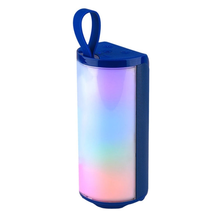 مكبر صوت بلوتوث محمول مع إضاءة LED T&G TG169 مقاوم للماء خارجي بصب ووفر ستيريو 3D مكبر صوت صغير لاسلكي يدعم AUX وراديو FM وبطاقة TF