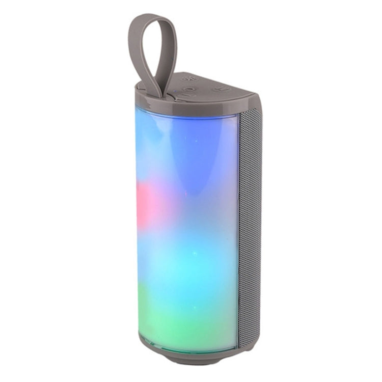 مكبر صوت بلوتوث محمول مع إضاءة LED T&G TG169 مقاوم للماء خارجي بصب ووفر ستيريو 3D مكبر صوت صغير لاسلكي يدعم AUX وراديو FM وبطاقة TF